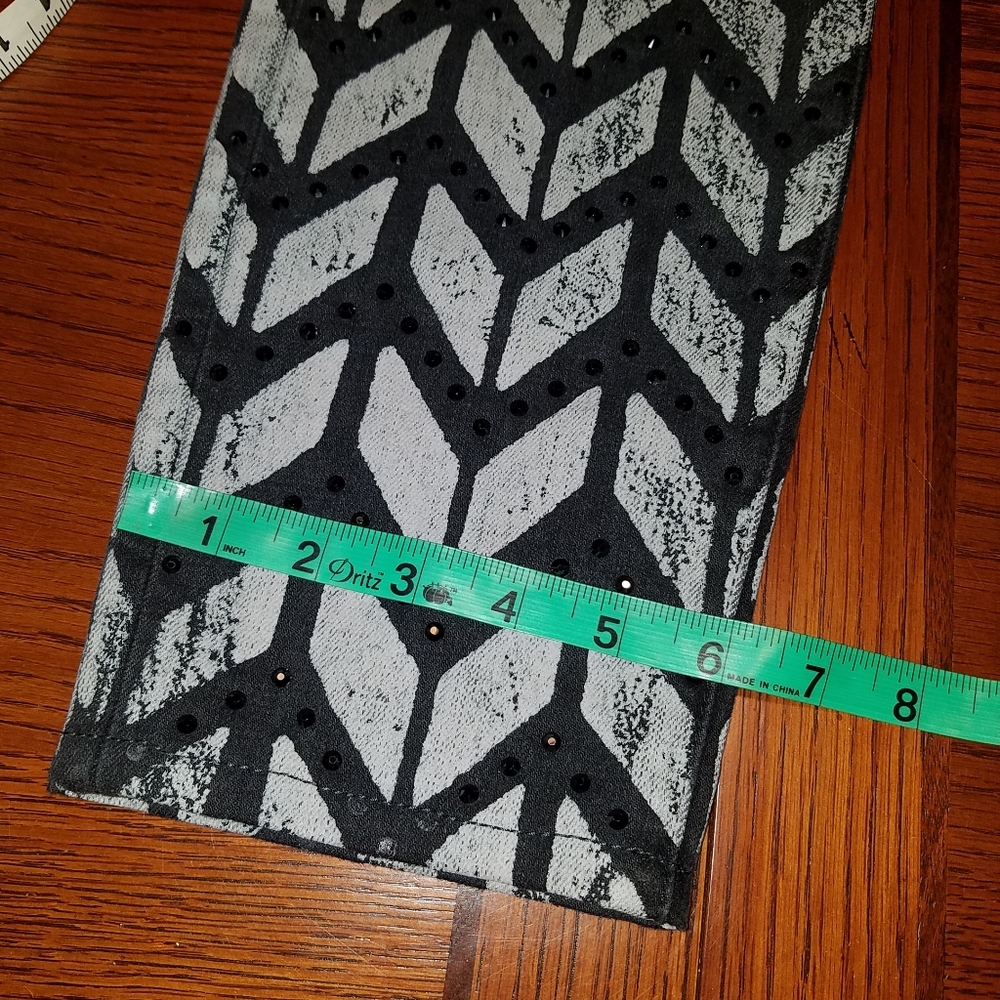 Current/Elliott Chevron Skinny Rhinestone Jean - Picture 8 of 9
